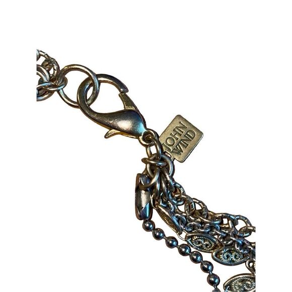 John Wind Maximal Art Multi Chain & Charm Vintage Necklace… Rare! - Picture 11 of 16